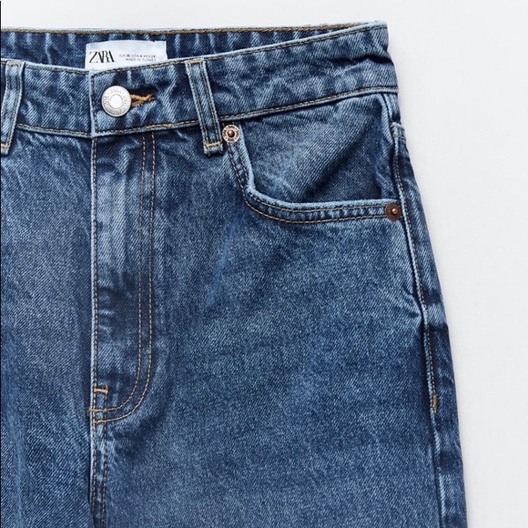 ZARA WIDE LEG HIGH WAIST JEANS - Picture 1 of 9